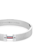 Tommy Hilfiger silver crystal bracelet 10mm, imported from the UK
