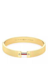 John Lewis Tommy Hilfiger Textured Flag Crystal Bracelet in Gold- Buy online at McGrocer