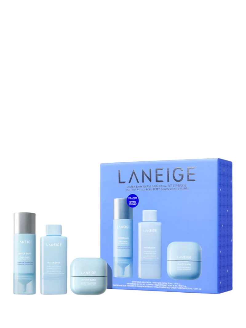 LANEIGE Water Bank Glass Skin Ritual skincare gift set (British brand)