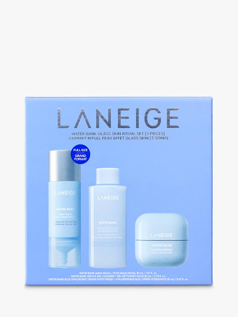 LANEIGE Water Bank Glass Skin Ritual skincare gift set (British brand)