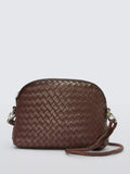 Dragon Diffusion Chunky Fellini Pochette Woven Leather Crossbody Bag