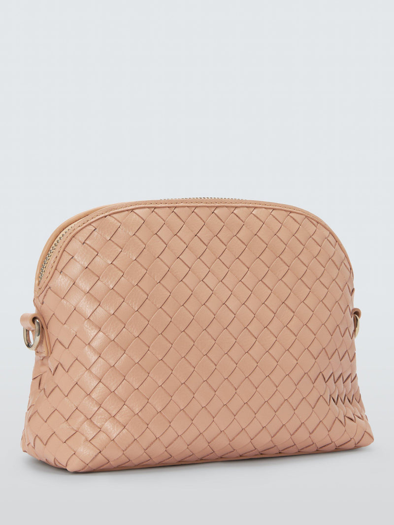 Dragon Diffusion Chunky Fellini Pochette woven leather crossbody bag - British product