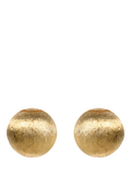 Eclectica gold plated clip-on earrings 1.2cm vintage, imported from the UK