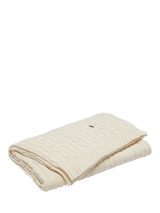 John Lewis Ralph Lauren Cable Knit Throw 130 x 180cm- Buy online at McGrocer