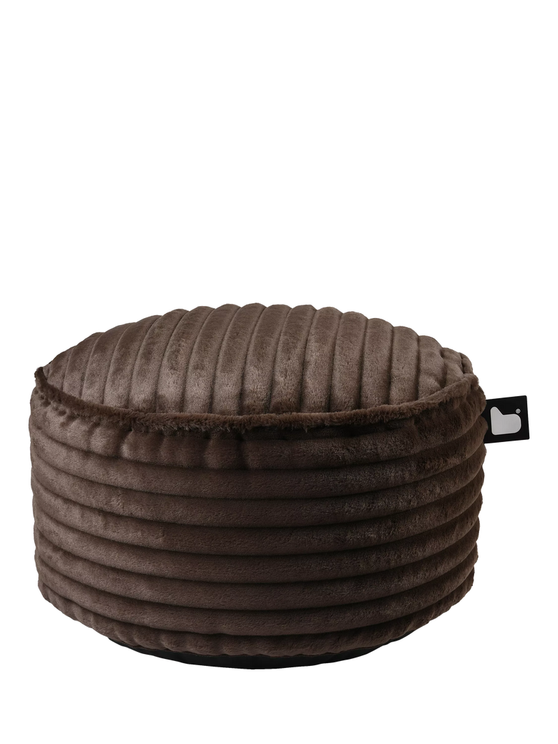 Extreme Lounging cord drum pouffe H30x60cm, imported from the UK