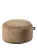 Extreme Lounging faux fur drum pouffe in mink, UK version