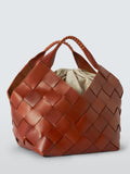 Dragon Diffusion Botteghe woven leather bucket bag tan, UK version