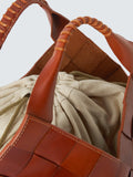 Dragon Diffusion Botteghe woven leather bucket bag tan, UK version