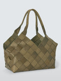 Dragon Diffusion Castello large woven leather shoulder bag - British product