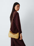 Dragon Diffusion woven leather crossbody bag in gold - British product