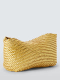 Dragon Diffusion woven leather crossbody bag in gold - British product