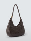 Dragon Diffusion woven leather shoulder bag dark brown - British product