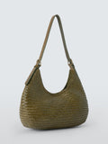 Dragon Diffusion Luna Mezza woven leather shoulder bag, UK version