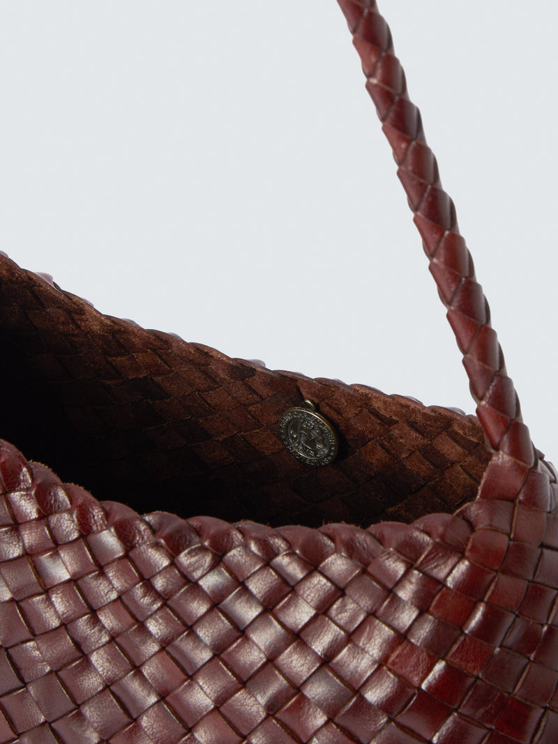 Dragon Diffusion Rosanna mini woven leather shoulder bag, UK version