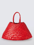 Dragon Diffusion Small Santa Croc woven leather bag red - British product