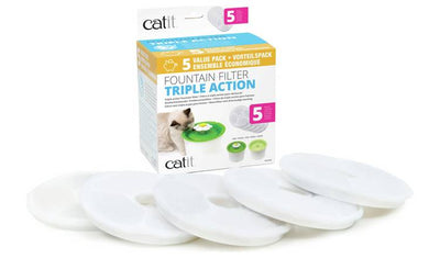 Argos Catit Flower Fountain Filter Cartridge 5 Pack - Replacement Water Filters- Buy online at McGrocer