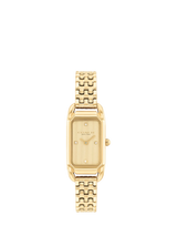 John Lewis Coach Women's Cadie Rectangular Bracelet Strap Watch Gold- Buy online at McGrocer