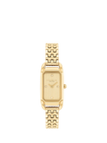 Coach Cadie women's rectangular bracelet watch gold-tone - British product