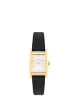 John Lewis Coach Women's Rectangular Leather Strap Watch, Black- Buy online at McGrocer