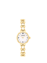 John Lewis Coach Women's Round Bracelet Strap Watch, Gold- Buy online at McGrocer