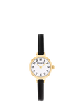 Coach women's leather strap watch white dial, UK version