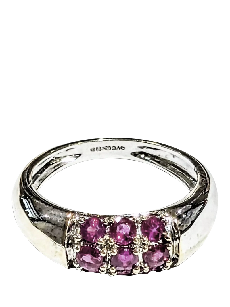 L&T Heirlooms 9ct gold boat ruby ring size K - British product