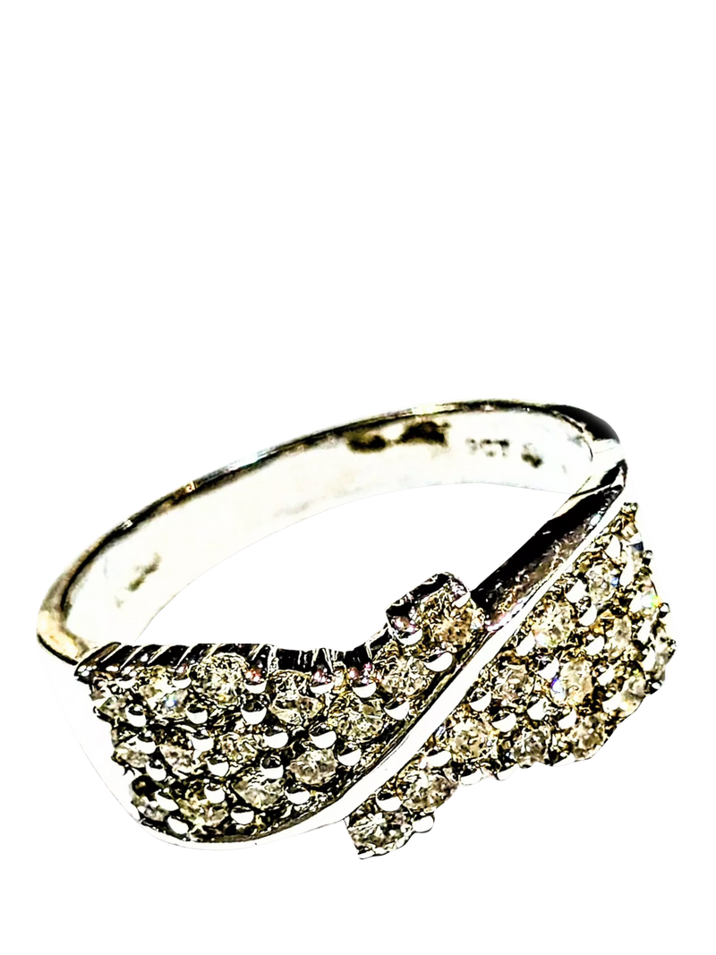 L & T Heirlooms white gold diamond ring, imported from the UK