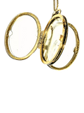 L&T Heirlooms 9ct gold opening floral locket - British product