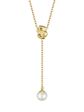 HUGO BOSS necklace Double B Pearl Drop gold, UK version