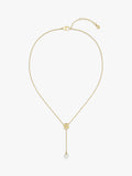 HUGO BOSS necklace Double B Pearl Drop gold, UK version
