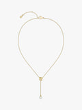 HUGO BOSS necklace Double B Pearl Drop gold, UK version