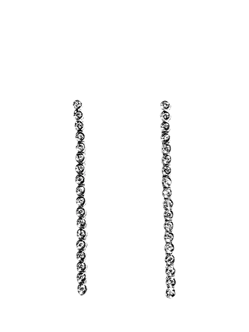 L & T Heirlooms long diamond dropper earrings 0.50ct, UK version