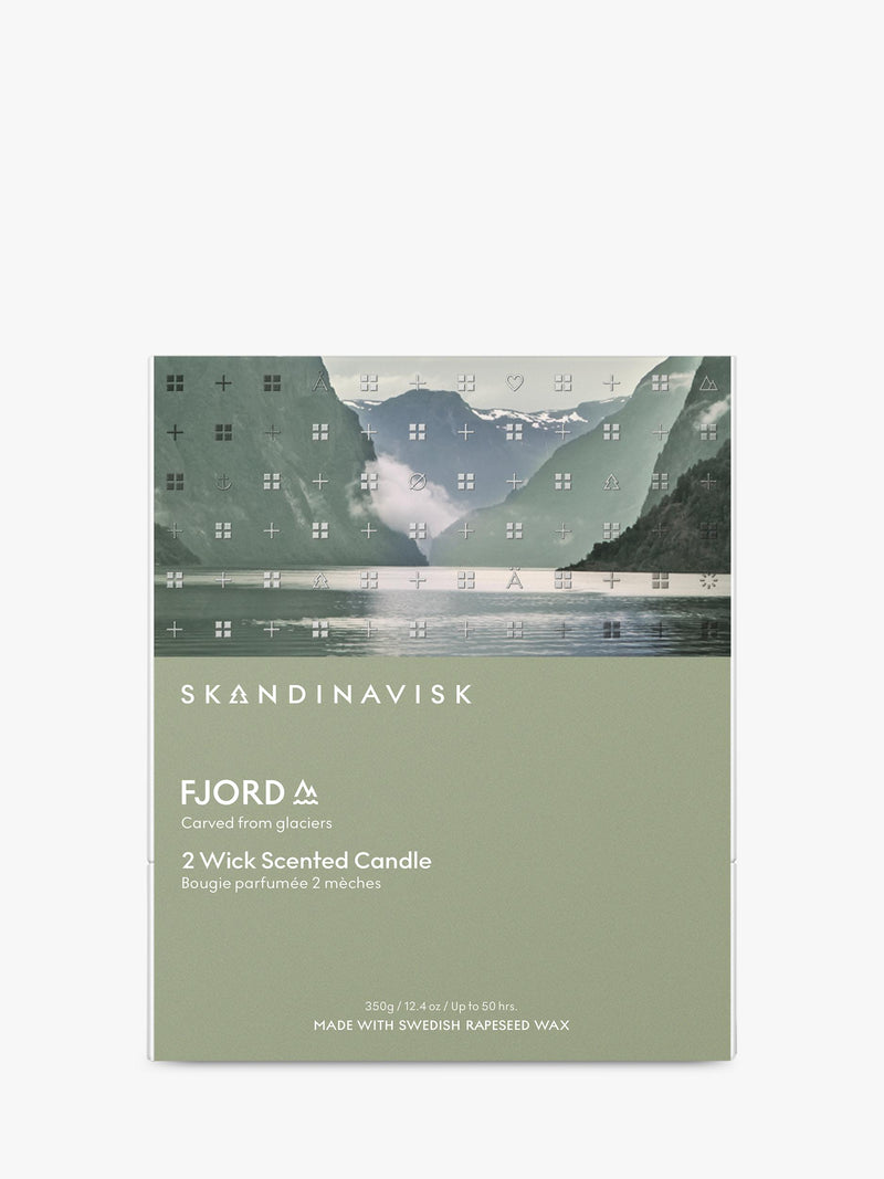 SKANDINAVISK Fjord two-wick scented candle 350g (British brand)