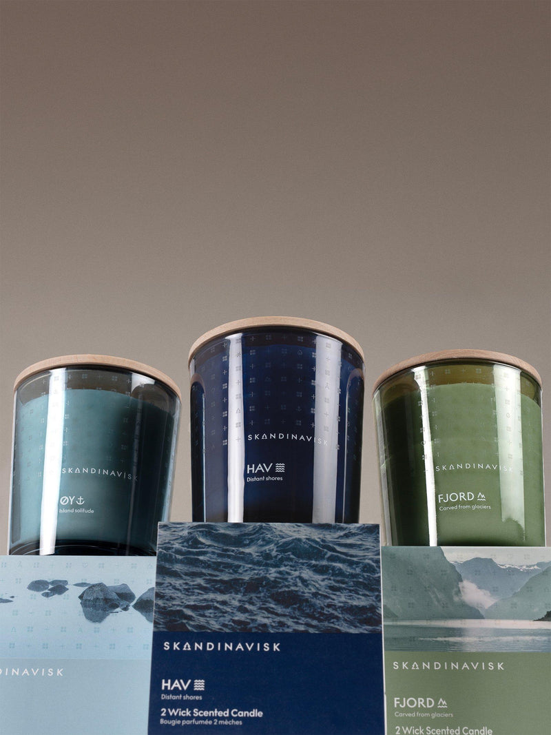 SKANDINAVISK Fjord two-wick scented candle 350g (British brand)
