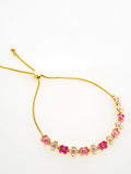 Ted Baker charm bracelet gold pink - British product