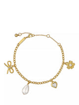 John Lewis Ted Baker Isabella Icon Charm Adjustable Bracelet, Gold- Buy online at McGrocer