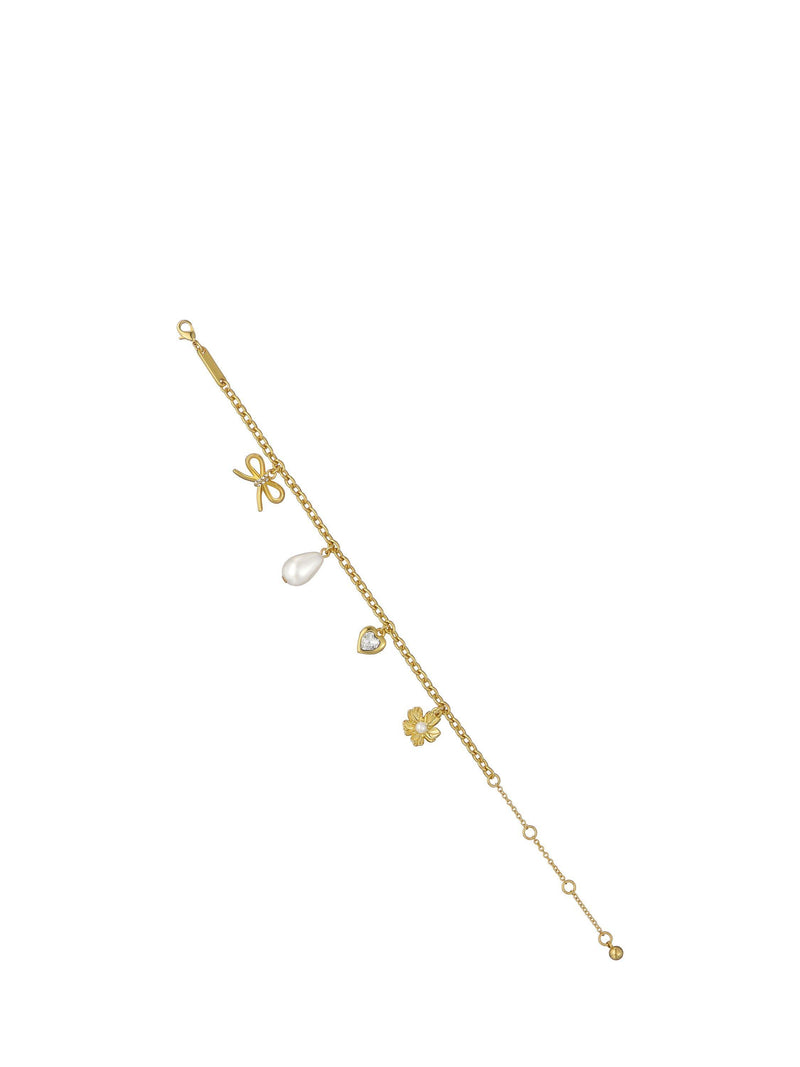 Ted Baker gold tone charm bracelet, imported from the UK