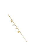 Ted Baker gold tone charm bracelet, imported from the UK