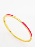 Ted Baker enamel slim bangle bracelet gold toned (British brand)