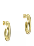 Ted Baker Corie Contour hoop earrings gold tone - British product