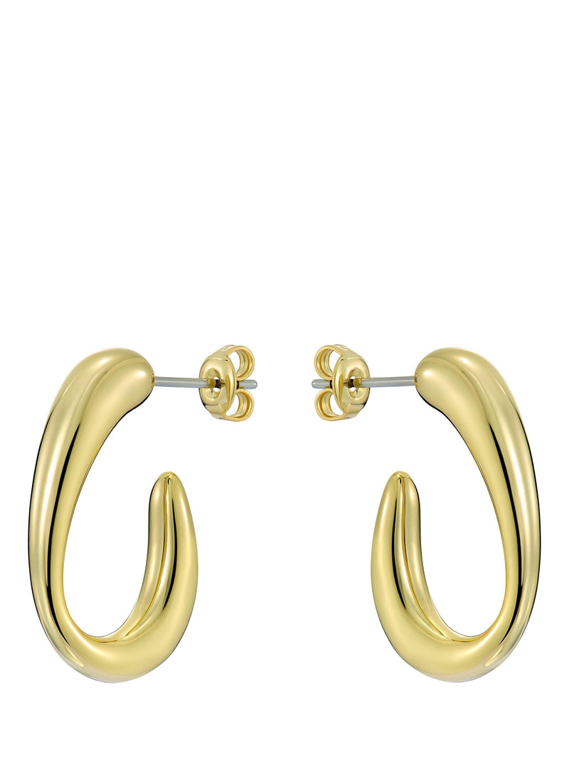 Ted Baker Corie Contour hoop earrings gold tone - British product