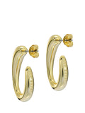Ted Baker Corie Contour hoop earrings gold tone - British product
