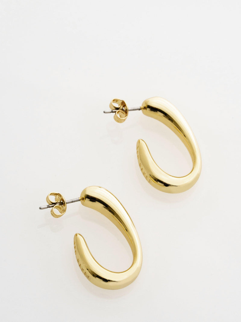 Ted Baker Corie Contour hoop earrings gold tone - British product
