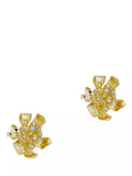 Ted Baker Furled Flower stud earrings gold, imported from the UK