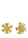Ted Baker Furled Flower stud earrings gold, imported from the UK