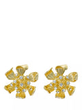Ted Baker Furled Flower stud earrings gold, imported from the UK