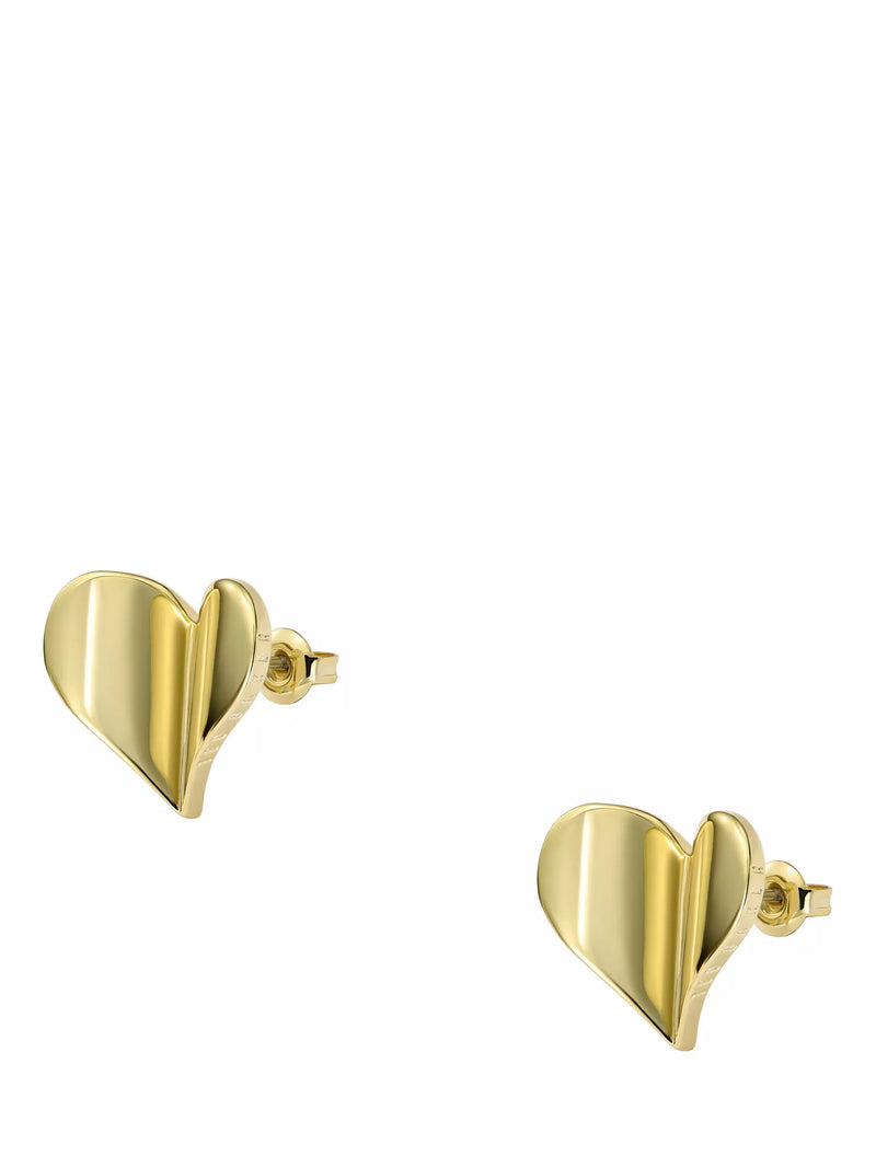 Ted Baker Heidi Flutter Heart Large Stud Earrings, Silver