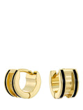 Ted Baker Rolo huggie earrings gold black enamel - British product