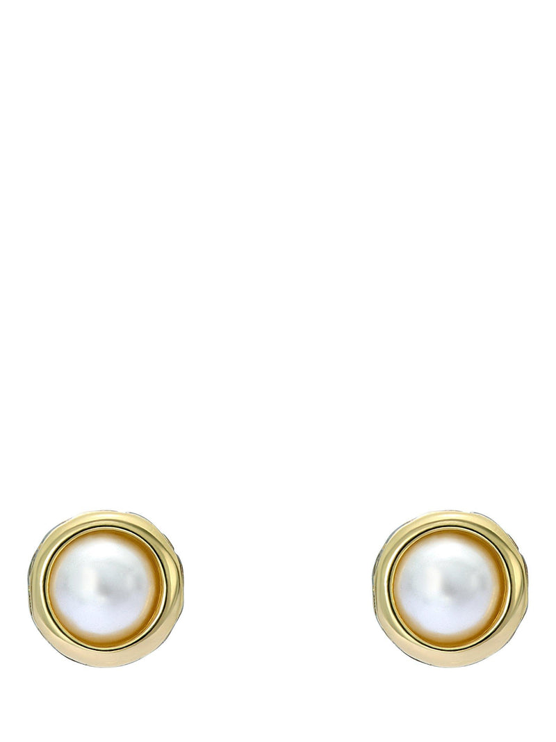 Ted Baker mini pearl stud earrings in gold, imported from the UK