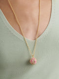 Ted Baker Bonbon Bouquet pendant necklace pink gold (British brand)